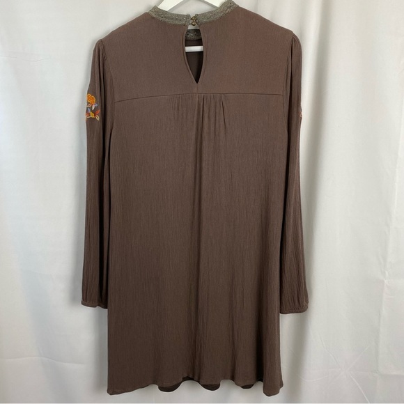 JodiFL Cottage Lane Lace brown long sleeve Dress size medium - Picture 8 of 11